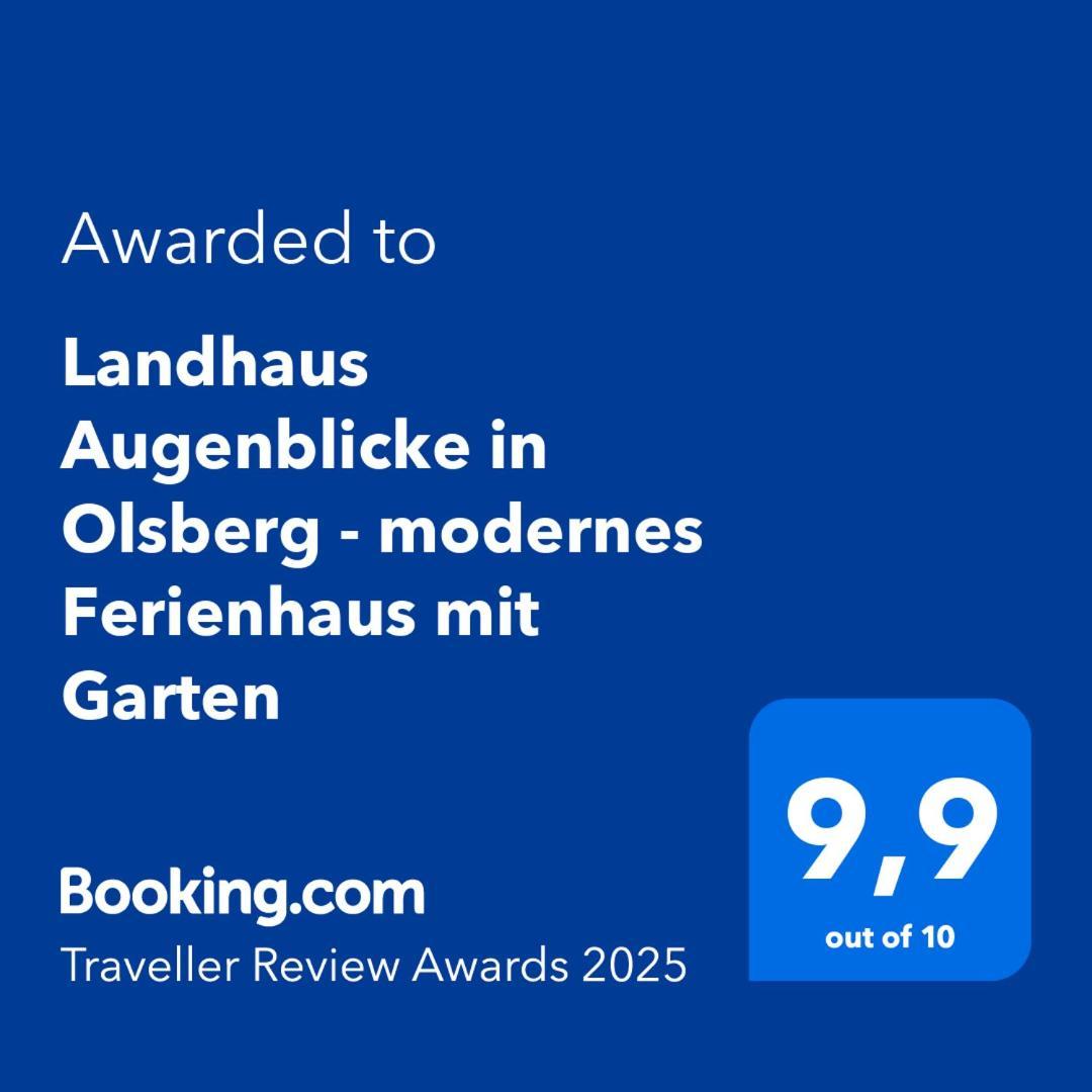 Landhaus Augenblicke In Olsberg - Modernes Ferienhaus Mit Garten Екстериор снимка